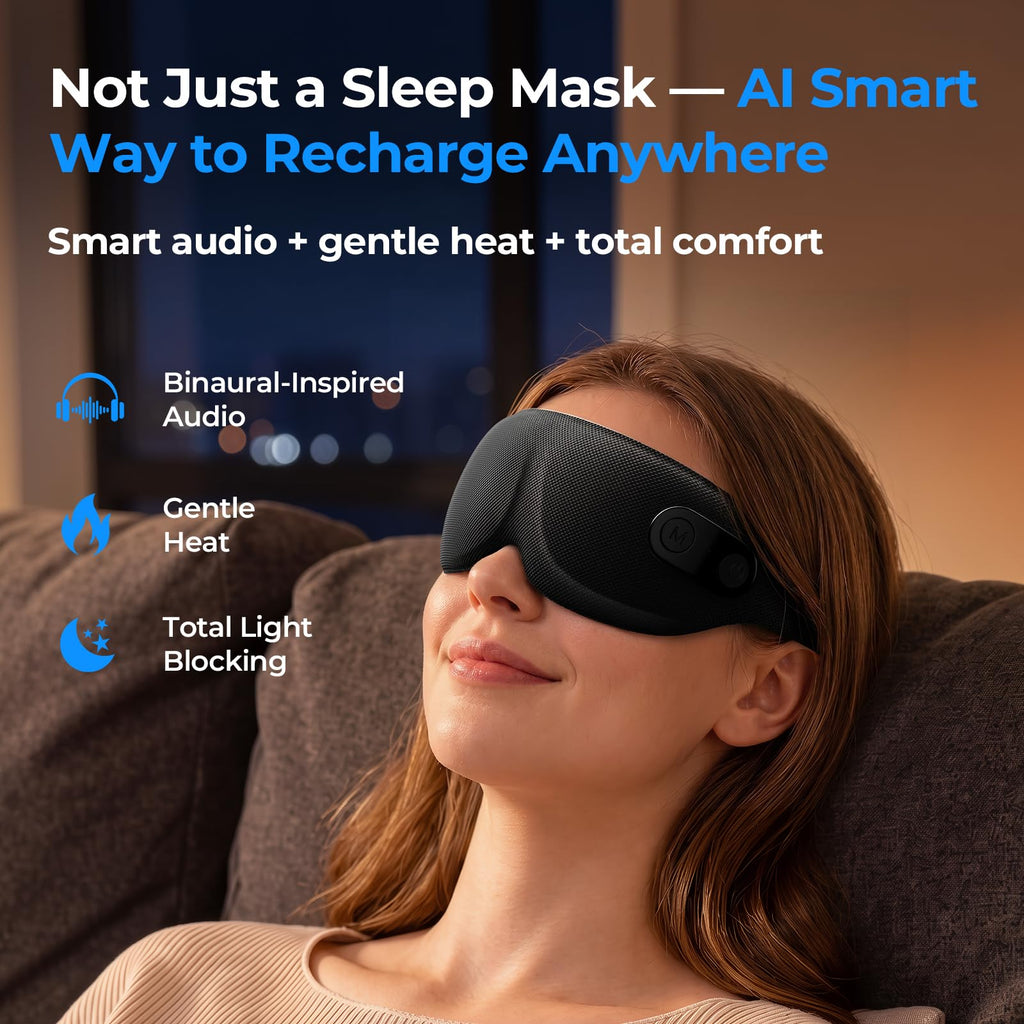 Bluetooth Heated Rechargeable Sleep Mask