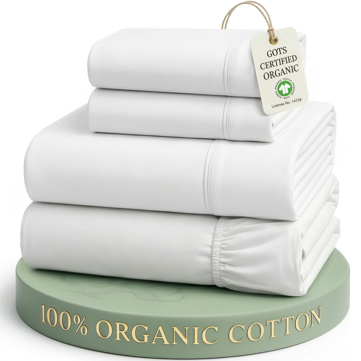 Organic Cotton Cooling Deep Pocket Sheet Set