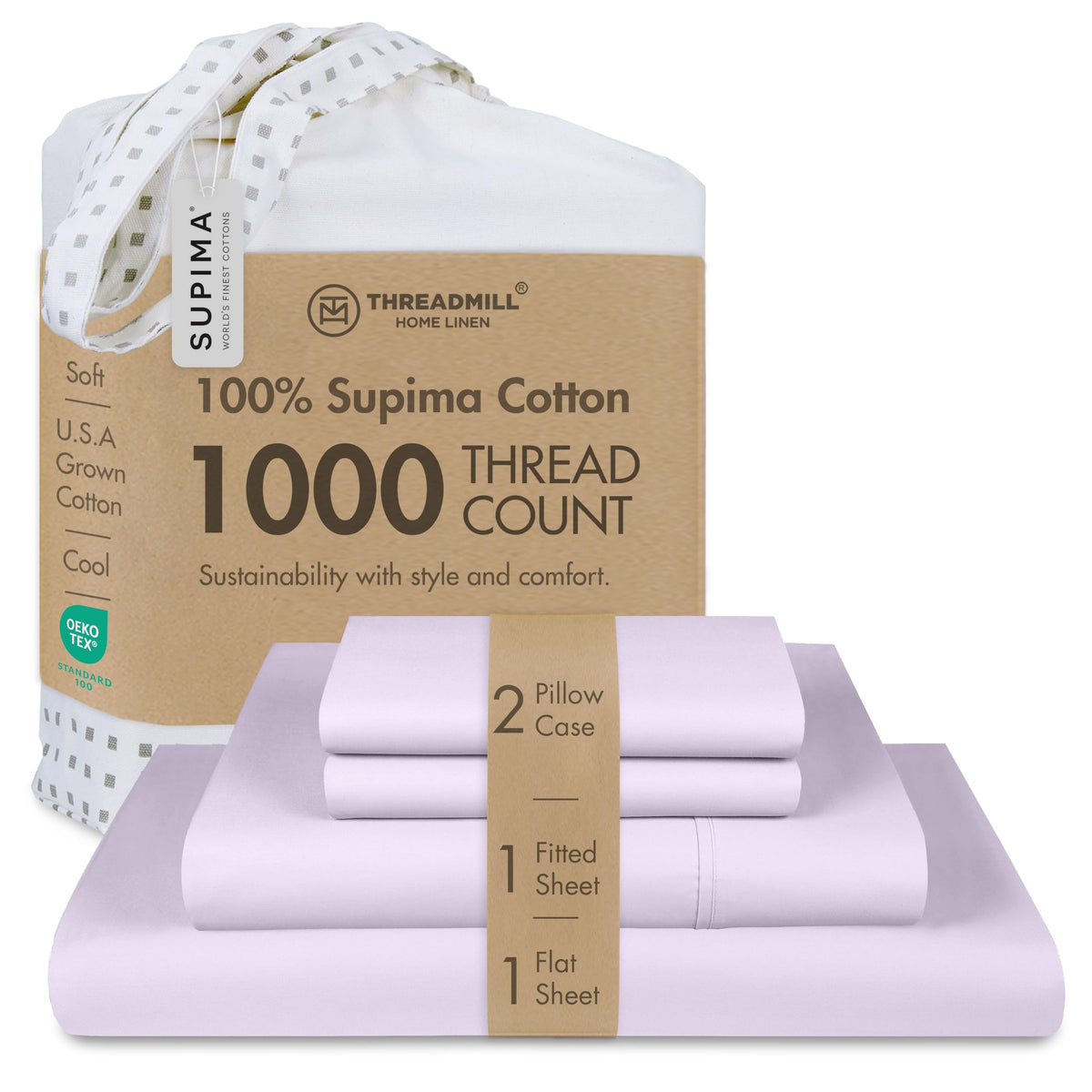 Threadmill 1000 Thread Count Supima Cotton Sheets