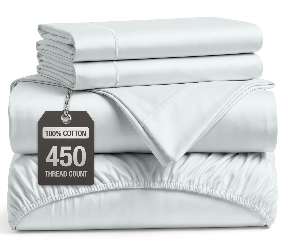 100% Cotton Sateen 500TC Sheet Set - Moonstruck