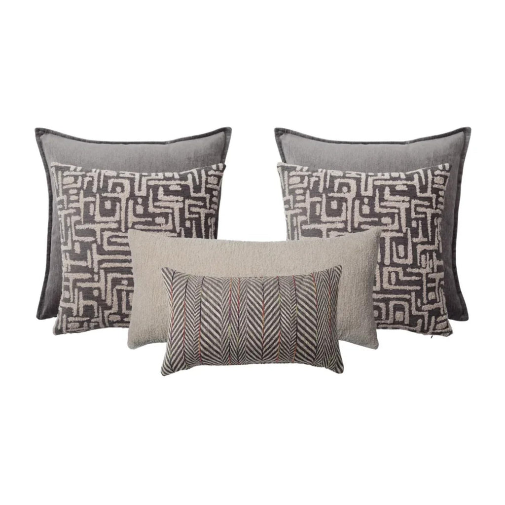 Woven Jacquard Decorative Pillow Covers 6-Pack