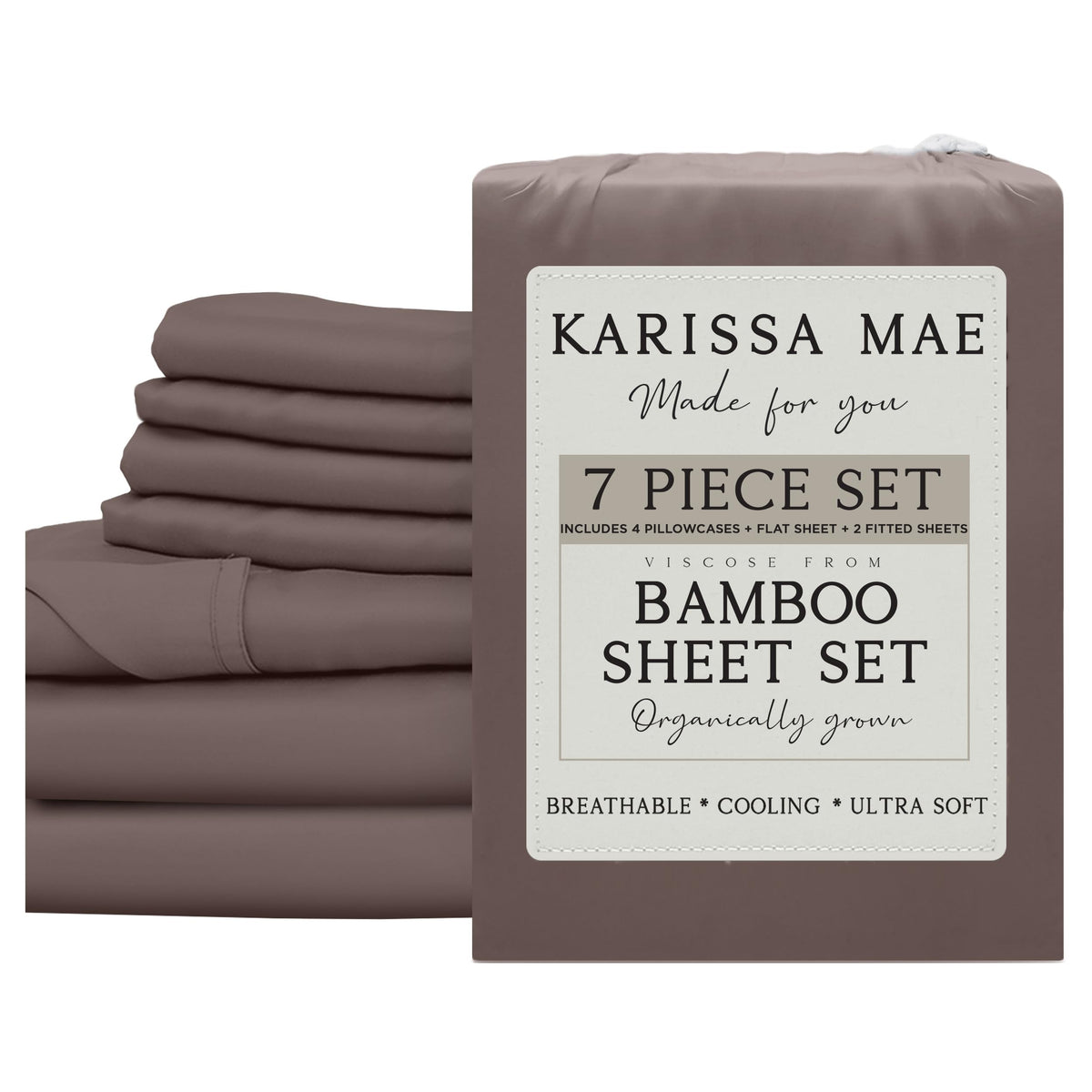 KARISSA MAE Luxury Bamboo Viscose Sheet Set