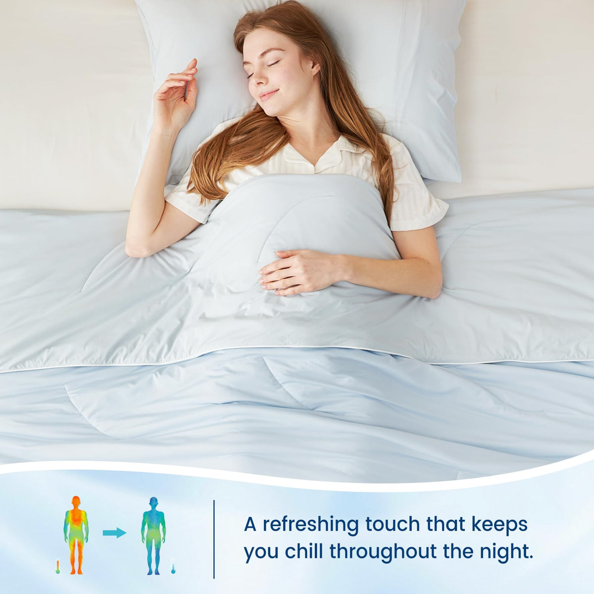 Dual-Sided Cooling Twin Comforter