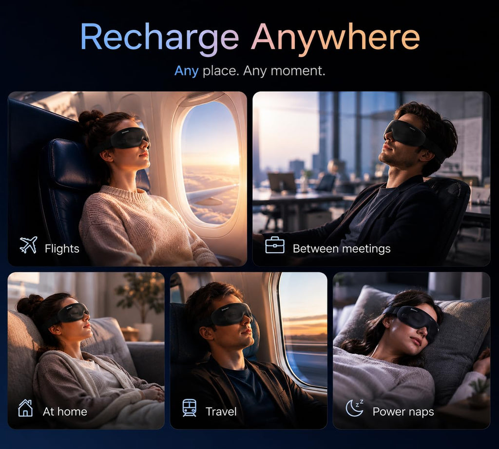 Bluetooth Heated Rechargeable Sleep Mask