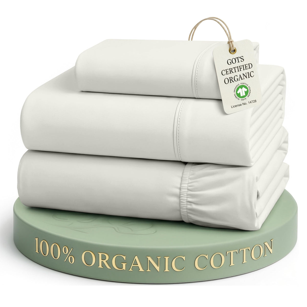 Organic Cotton Cooling Deep Pocket Sheet Set