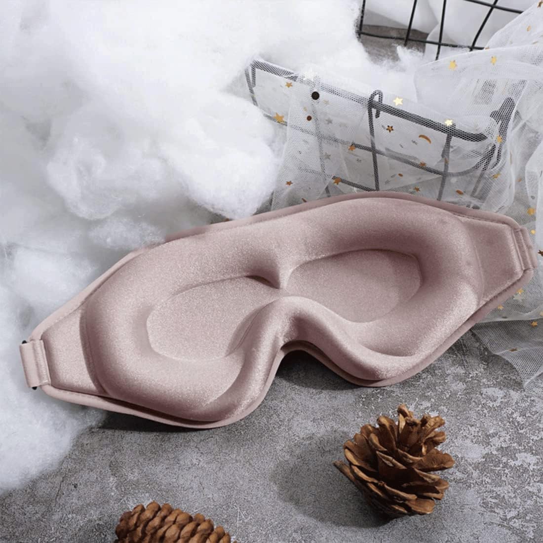 3D Contoured Adjustable Sleep Mask