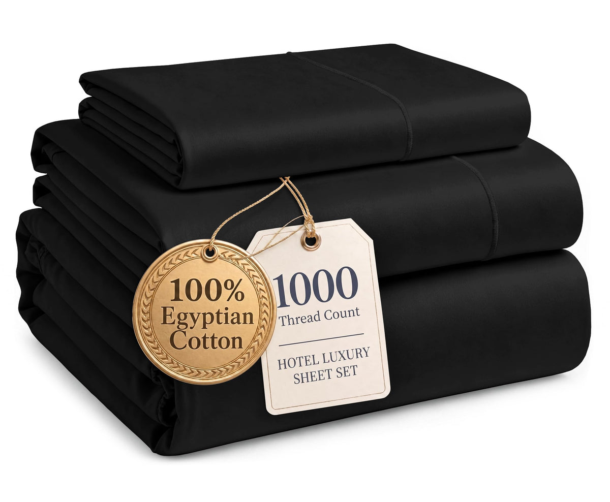1000 Thread Count Egyptian Cotton Deep Pocket Sheet Set