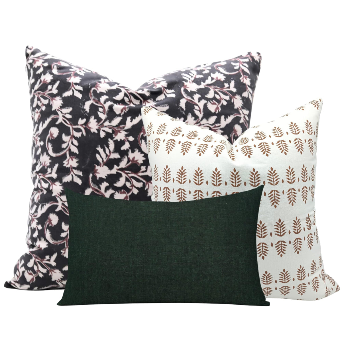 Floral Print Decorative Cushion Covers 3-Pack