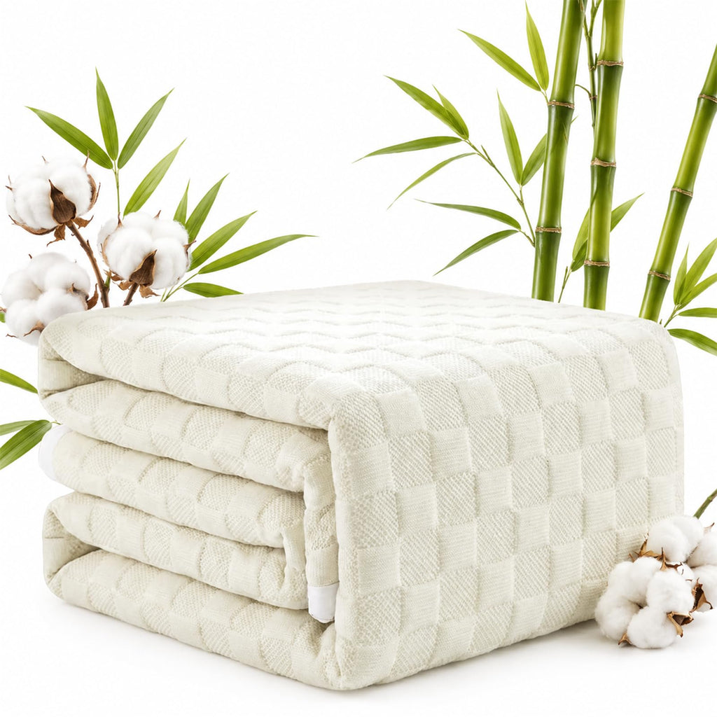 RestTwill Waterproof Mattress Protector Queen, 3D Waffle, 18" Deep