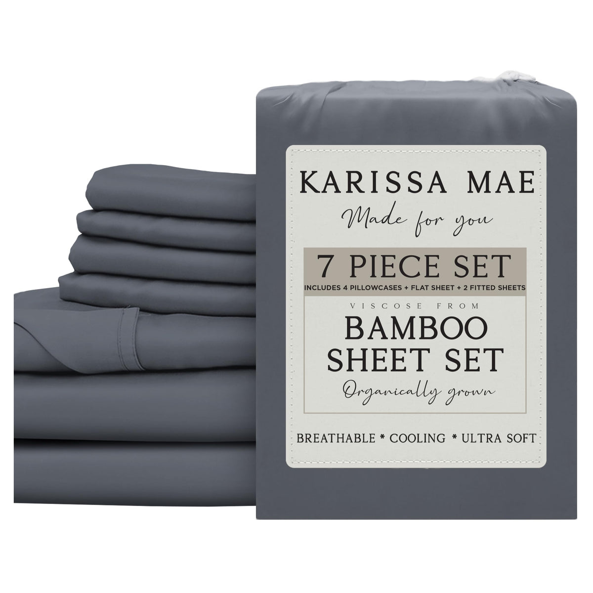 KARISSA MAE Luxury Bamboo Viscose Sheet Set