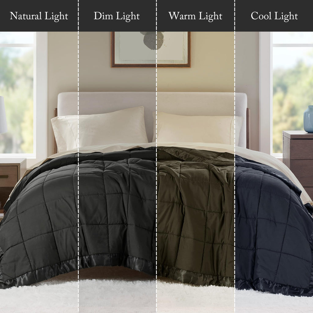 Down Alternative Queen Blanket with Satin Trim
