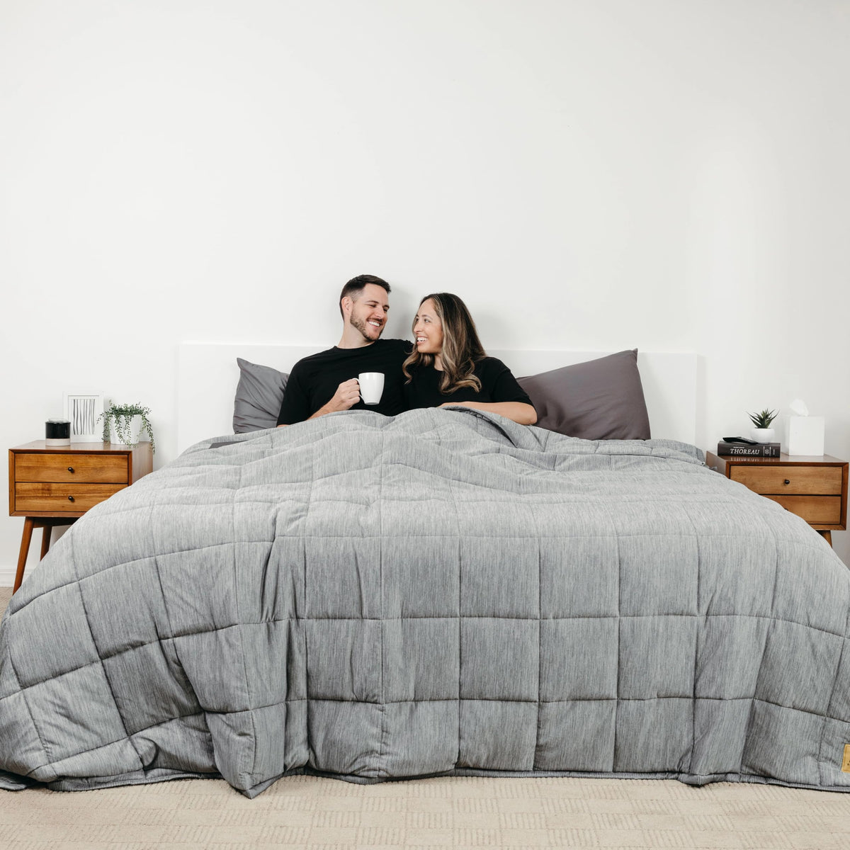 Big Blanket Co XL Weighted Blanket Cooling Frost Grey