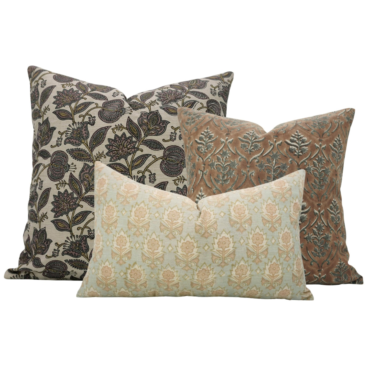 Floral Print Decorative Cushion Covers 3-Pack
