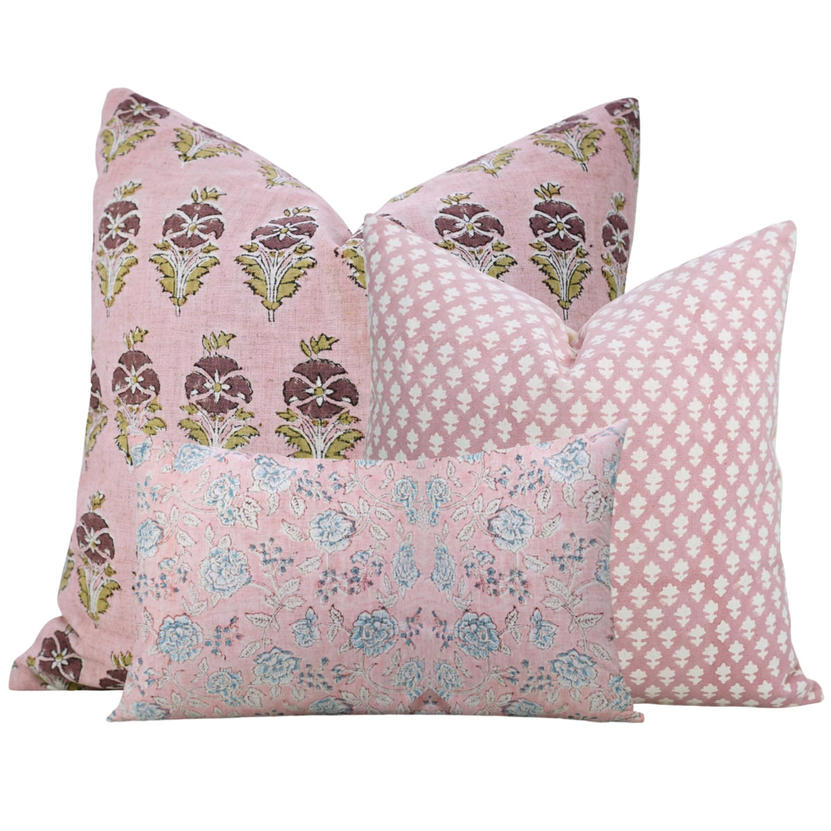 Floral Print Decorative Cushion Covers 3-Pack