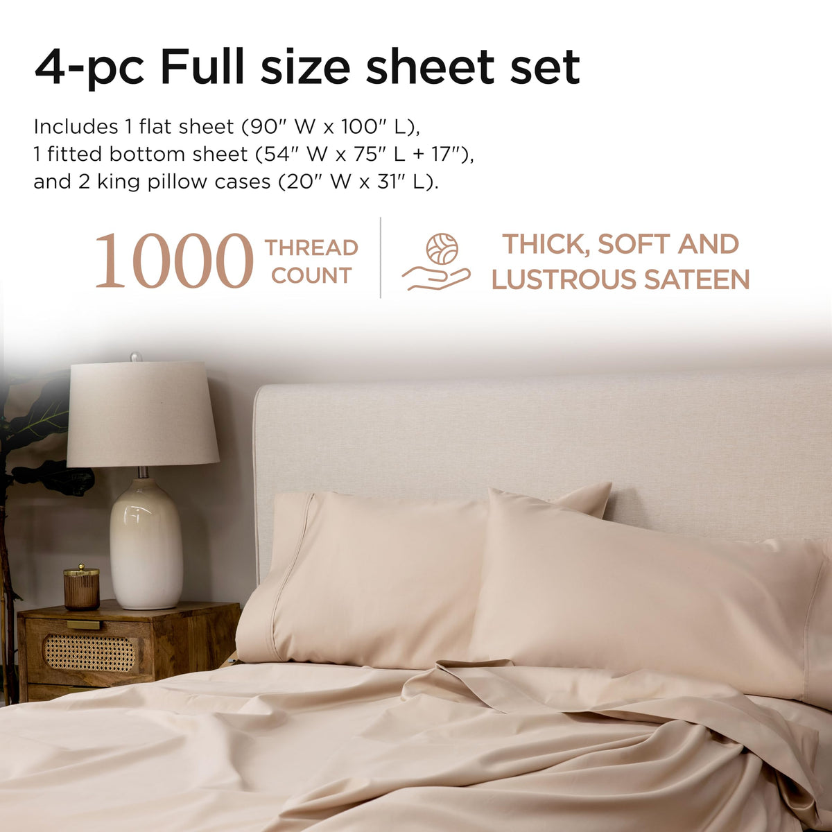 Threadmill 1000 Thread Count Supima Cotton Sheets