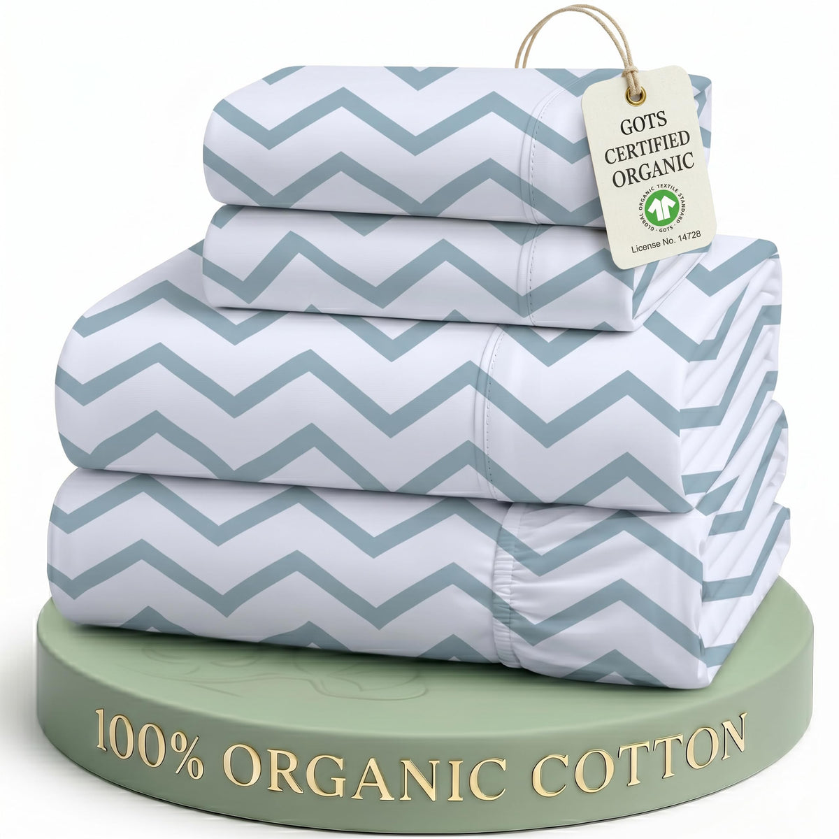 Organic Cotton Cooling Deep Pocket Sheet Set