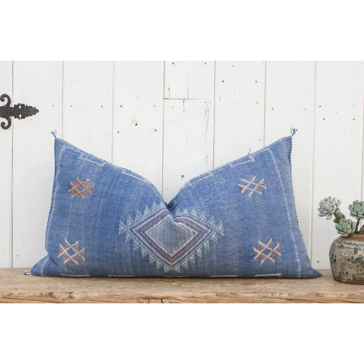 Moroccan Cactus Silk Lumbar Pillow