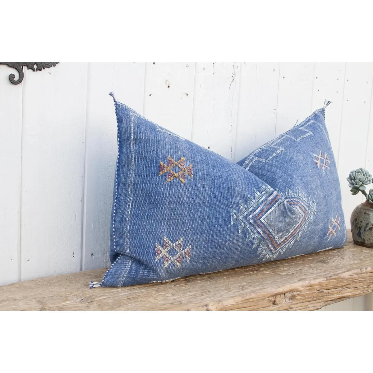 Moroccan Cactus Silk Lumbar Pillow