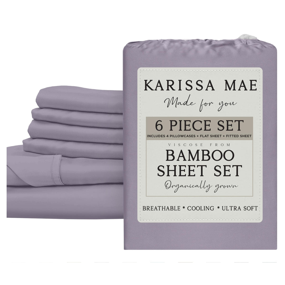 KARISSA MAE Luxury Bamboo Viscose Sheet Set