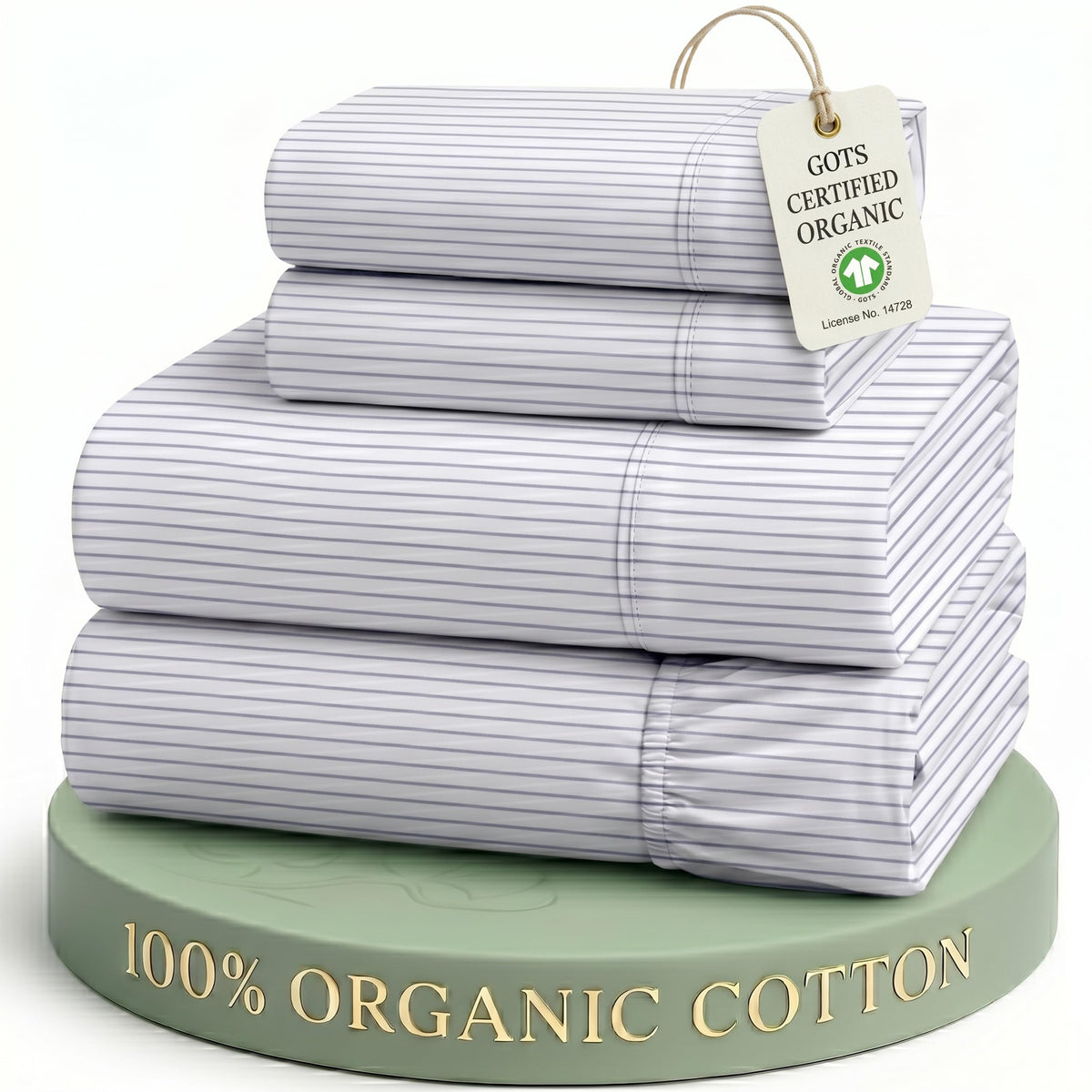 Organic Cotton Cooling Deep Pocket Sheet Set