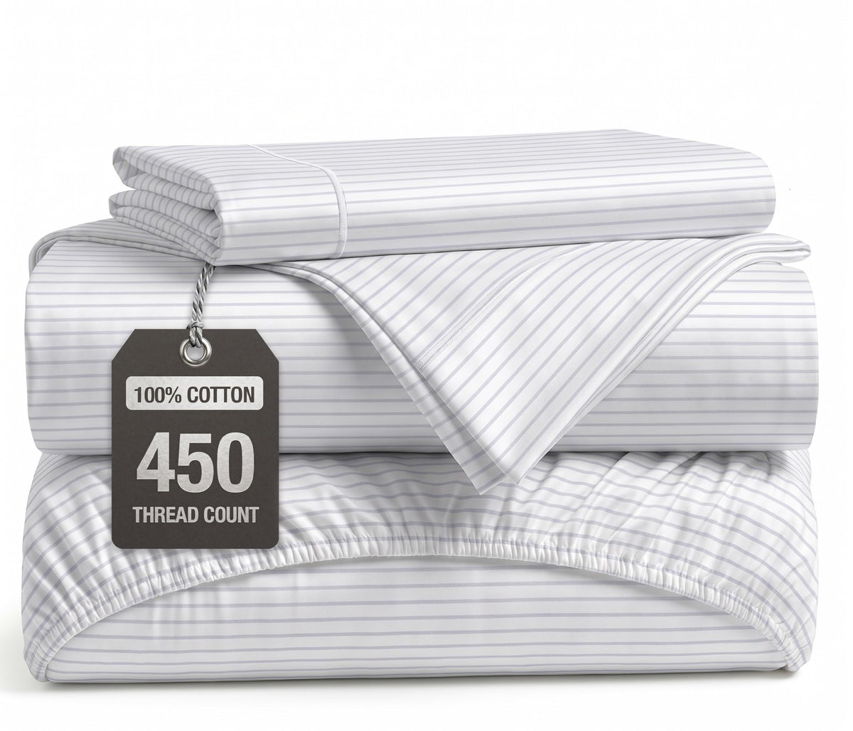 100% Cotton Sateen 500TC Sheet Set - Moonstruck