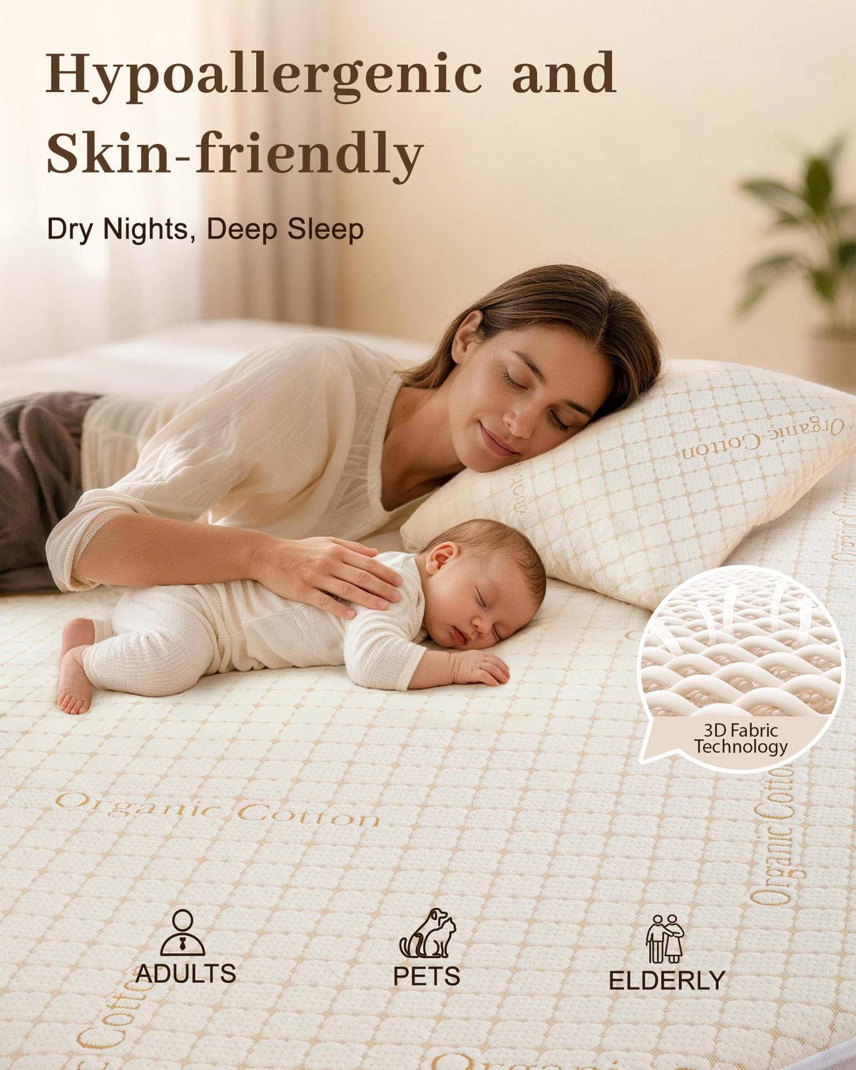 Welfibr Mattress Protector Organic Cotton