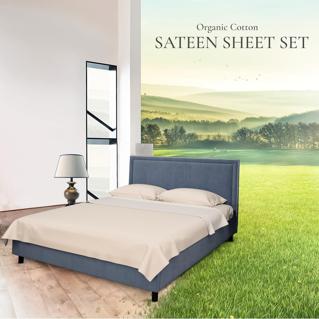 Organic Cotton Sateen Sheet Set