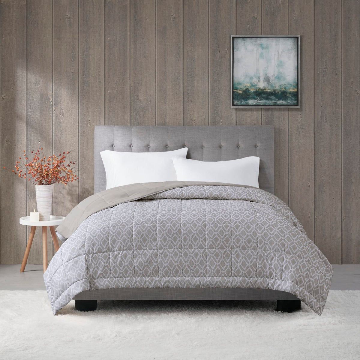 Down Alternative Queen Blanket with Satin Trim