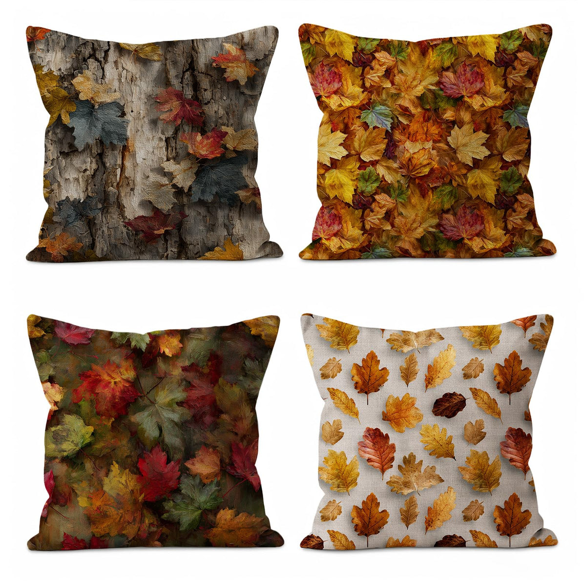 Vintage Floral Throw Pillow Covers 4-Pack