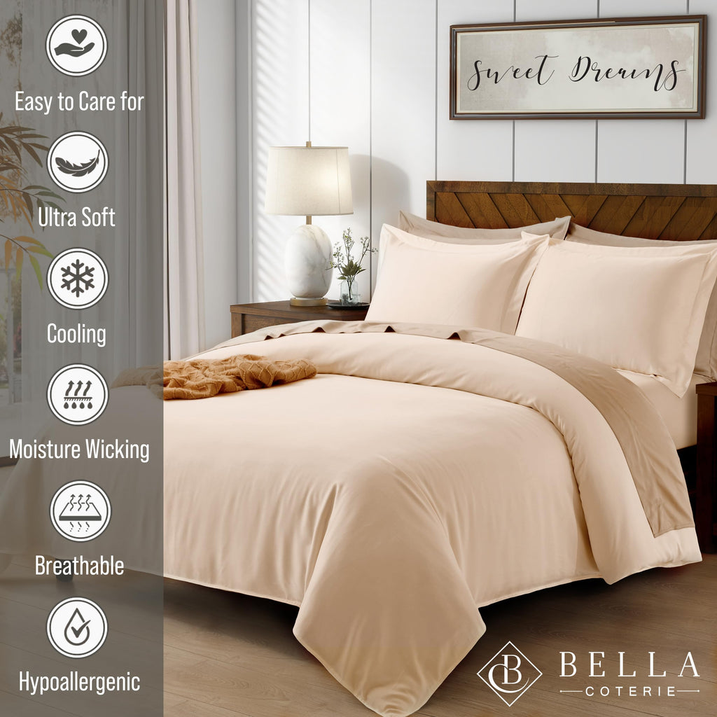 Bella Coterie | Luxury Bamboo Viscose Duvet Cover Set