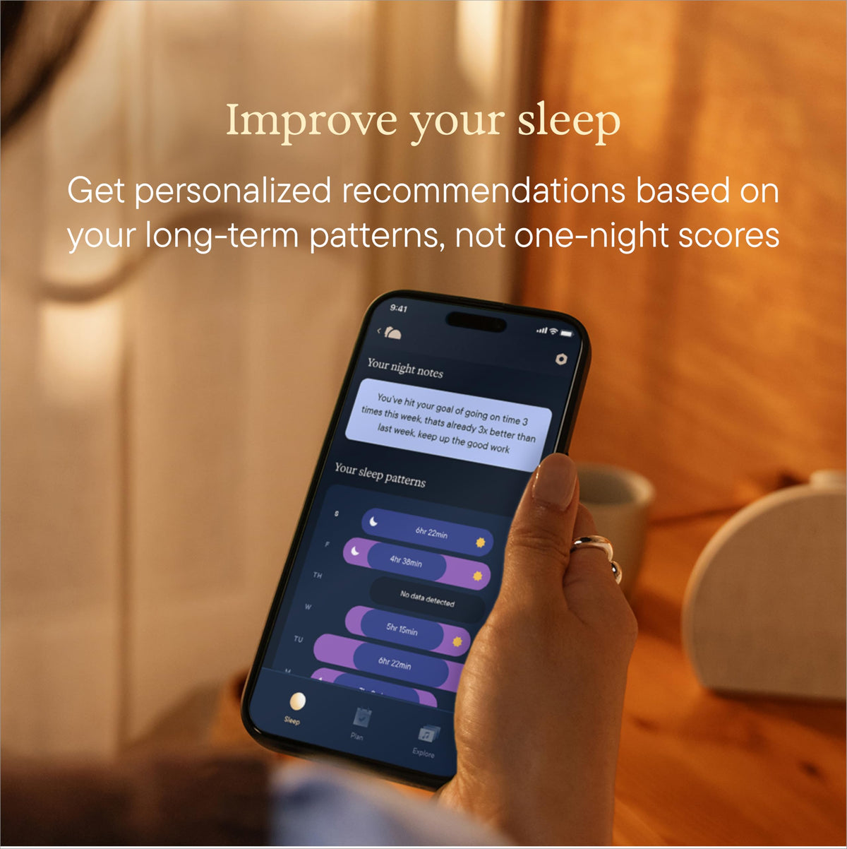 Hatch Sleep Clock Bedside Sleep Tracker, Smart Light, Sound Machine