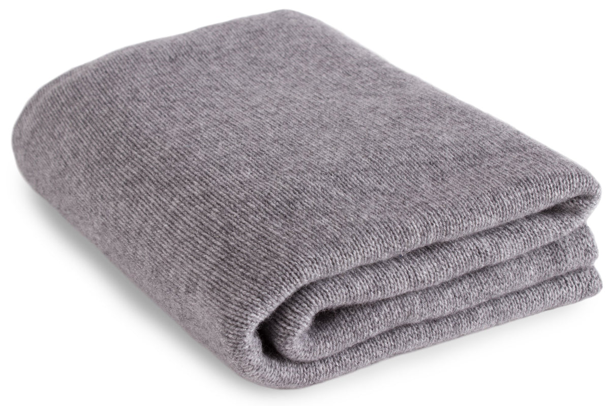 Love Cashmere 100% Cashmere Travel Blanket - Multiple Colors