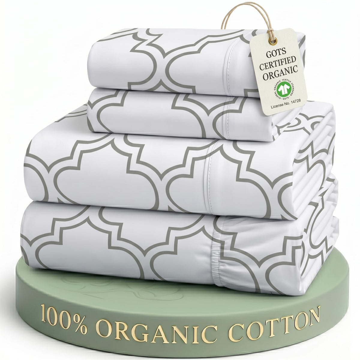 Organic Cotton Cooling Deep Pocket Sheet Set