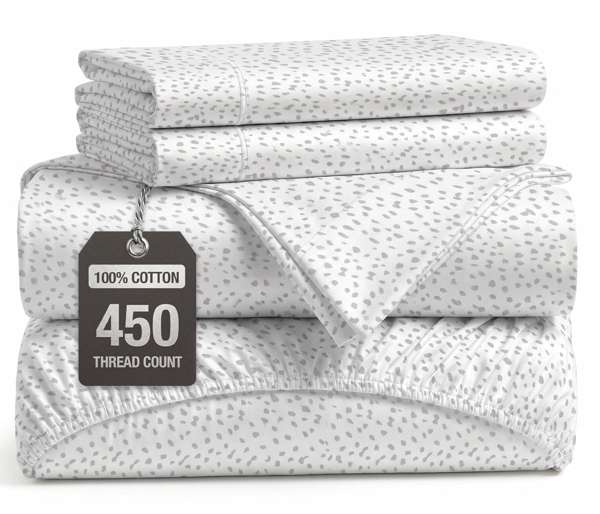 100% Cotton Sateen 500TC Sheet Set - Moonstruck