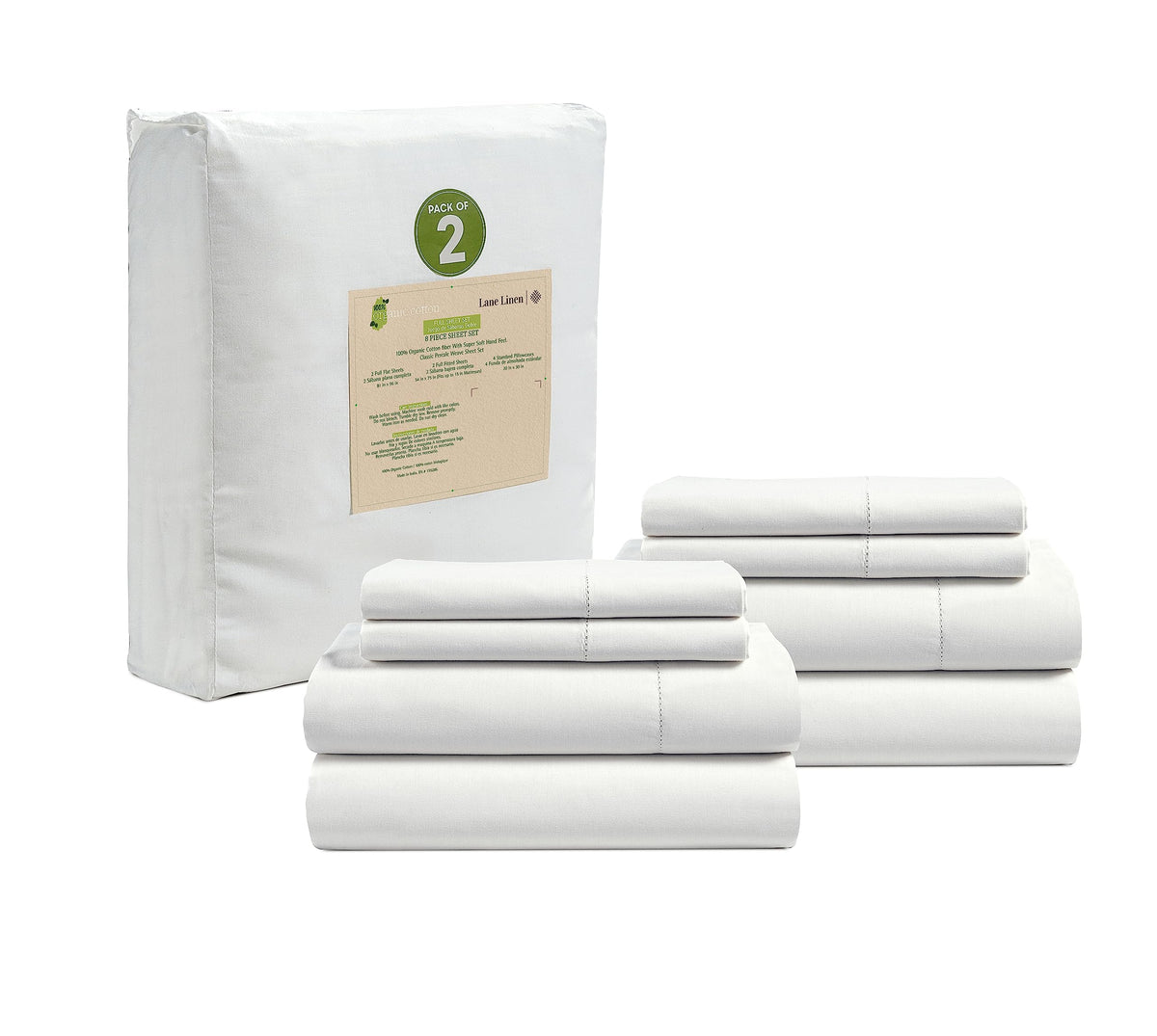 Organic Cotton Cooling Deep Pocket Sheet Set