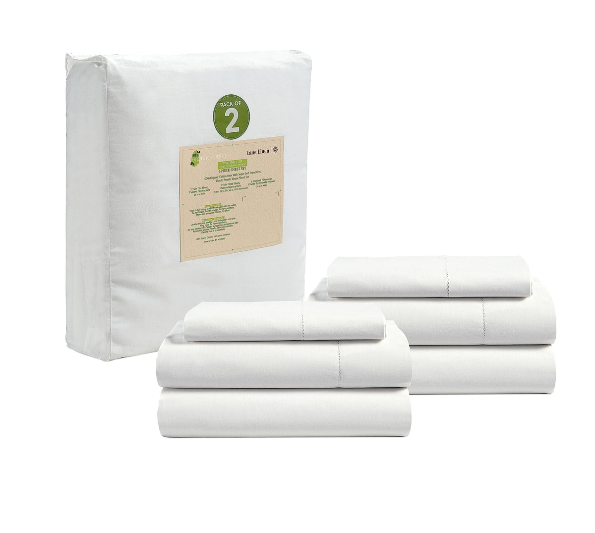 Organic Cotton Cooling Deep Pocket Sheet Set