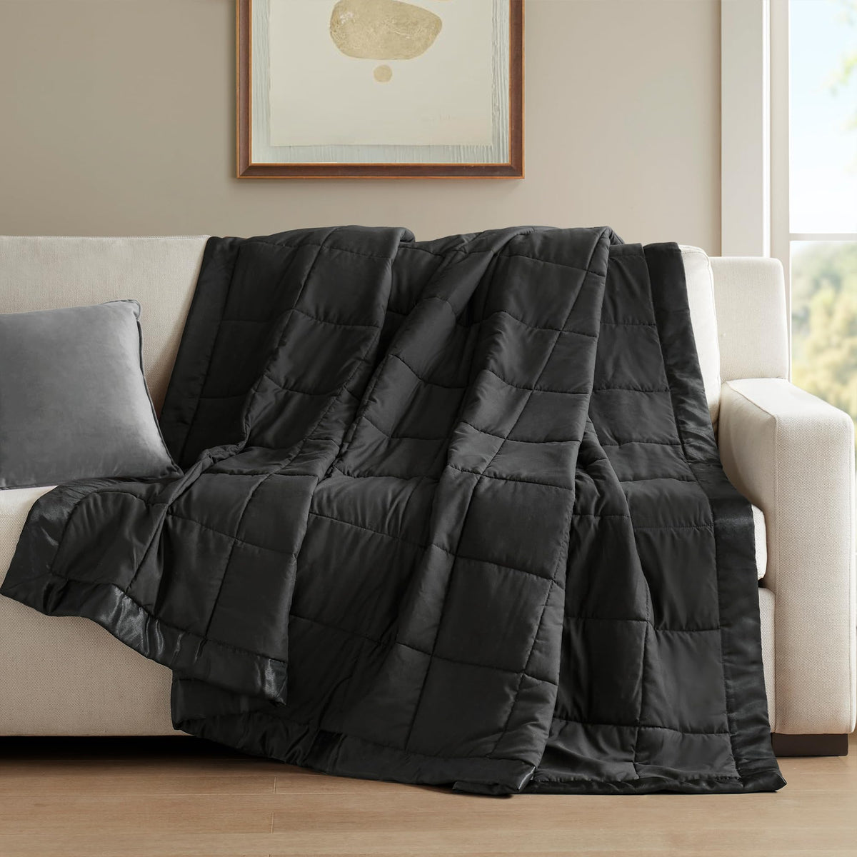 Down Alternative Queen Blanket with Satin Trim