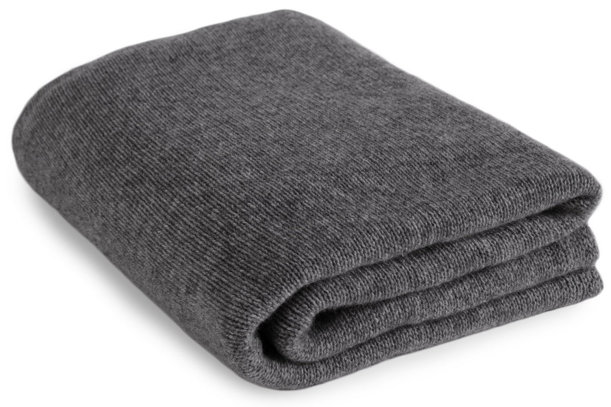 Love Cashmere 100% Cashmere Travel Blanket - Multiple Colors