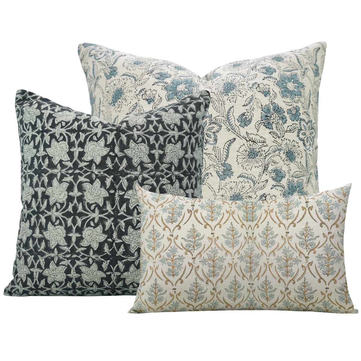 Floral Print Decorative Cushion Covers 3-Pack