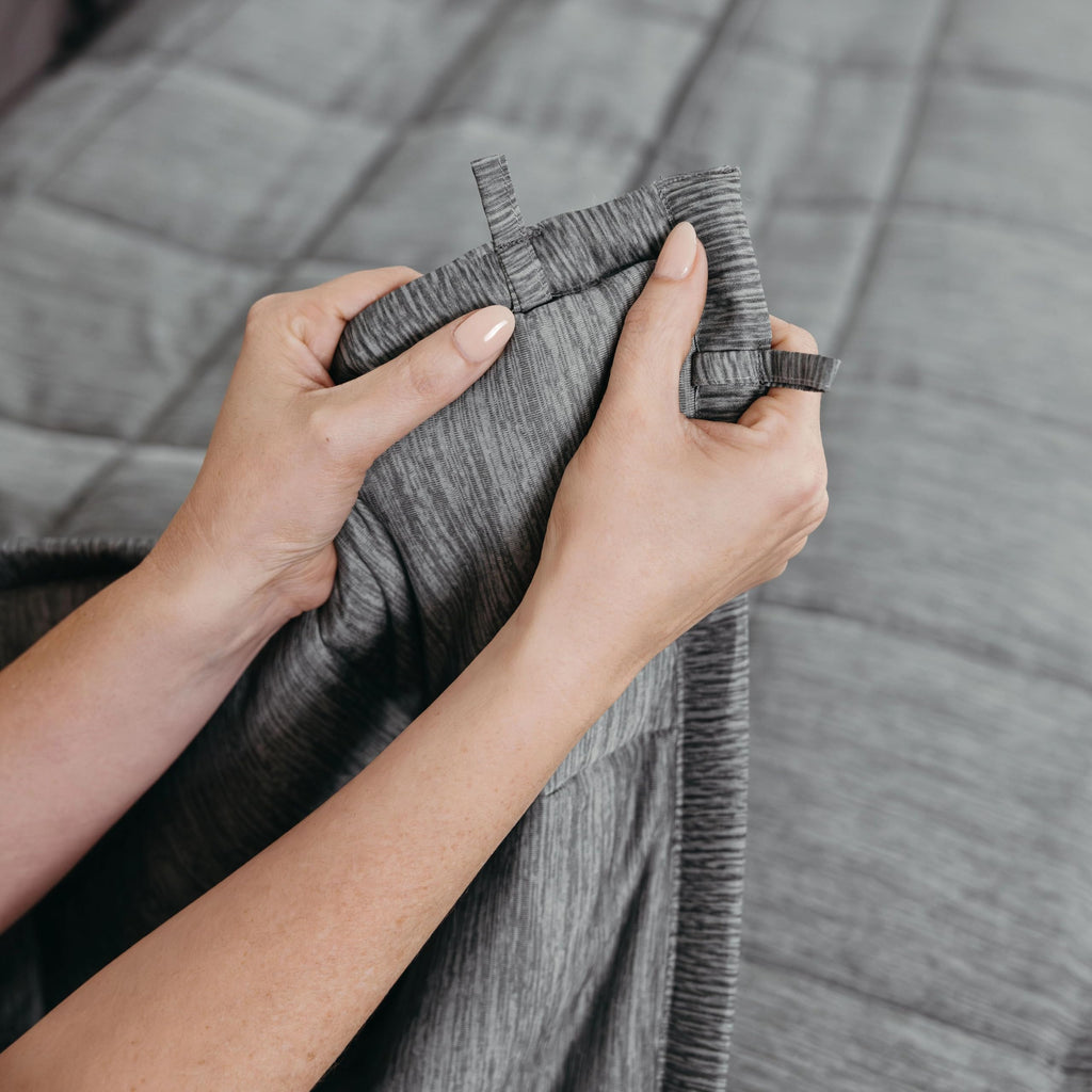 Big Blanket Co XL Weighted Blanket Cooling Frost Grey