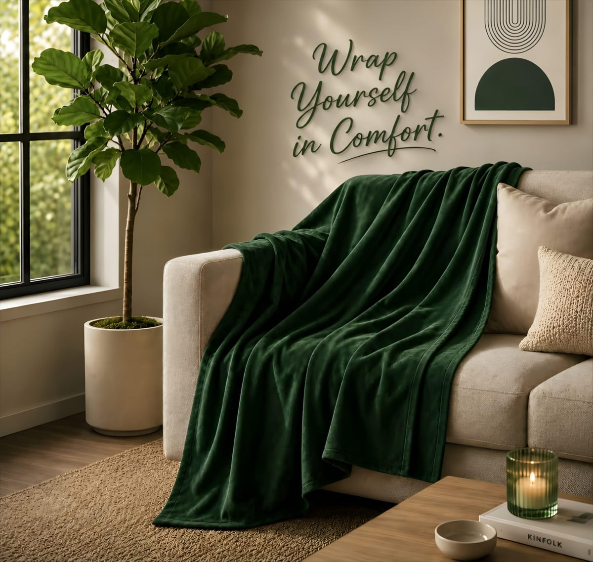 24 lb Organic Cotton Weighted Blanket