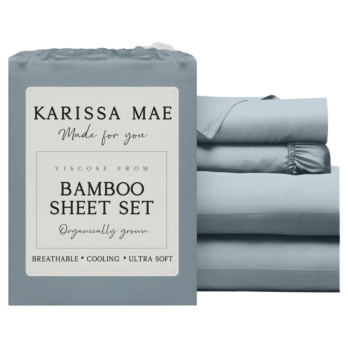KARISSA MAE Luxury Bamboo Viscose Sheet Set
