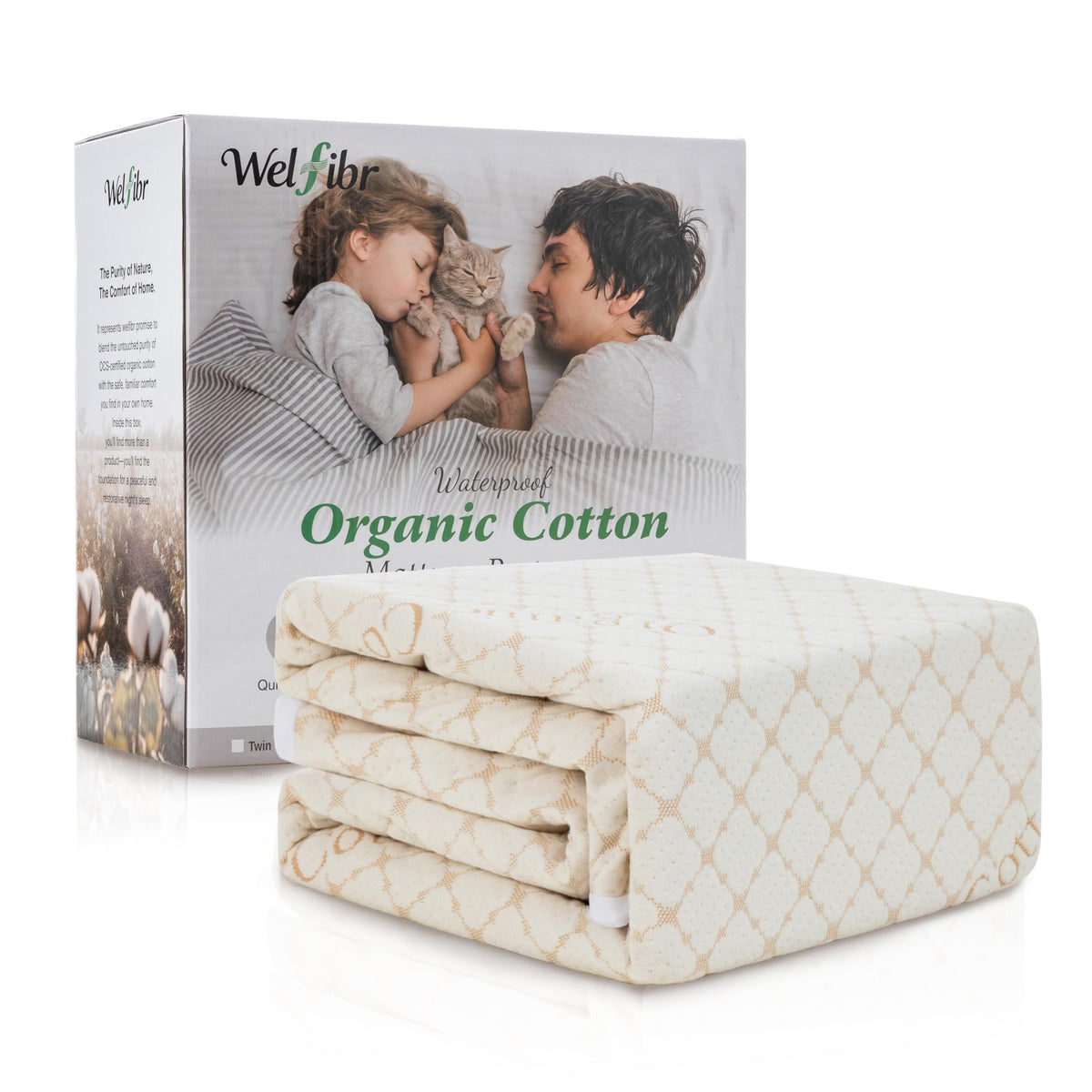 Welfibr Mattress Protector Organic Cotton