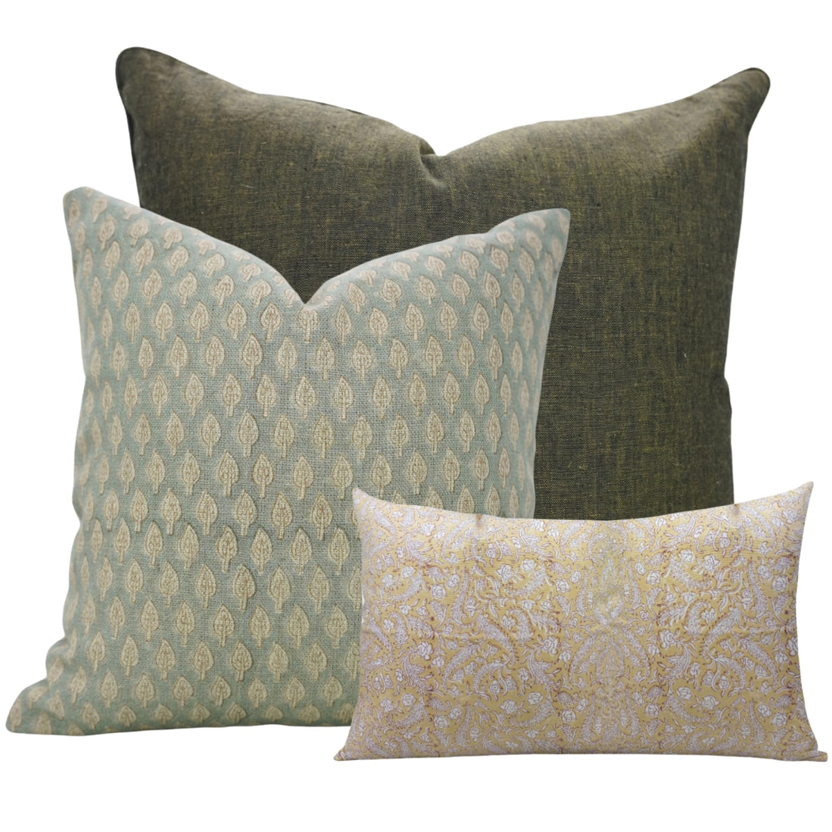 Floral Print Decorative Cushion Covers 3-Pack