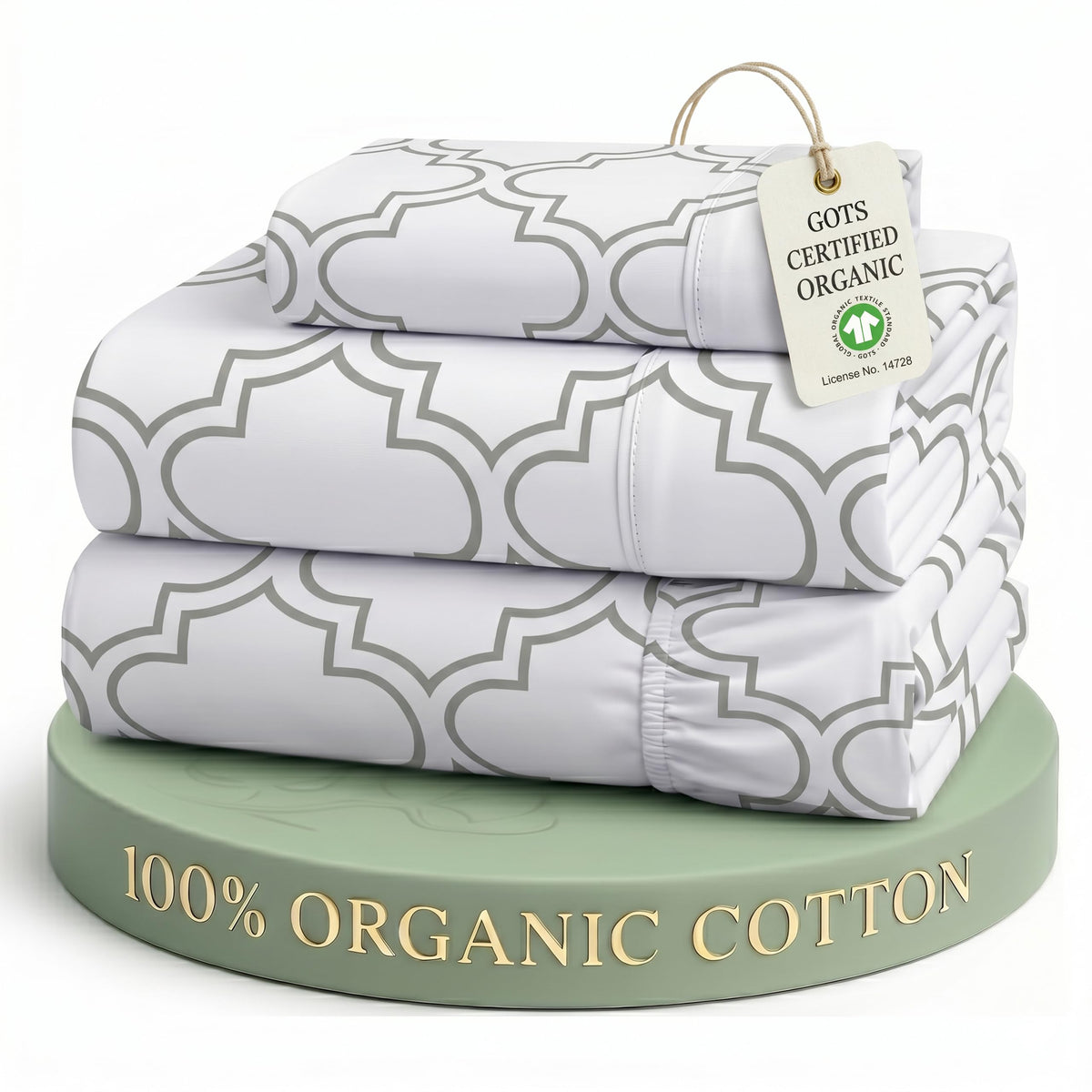 Organic Cotton Cooling Deep Pocket Sheet Set
