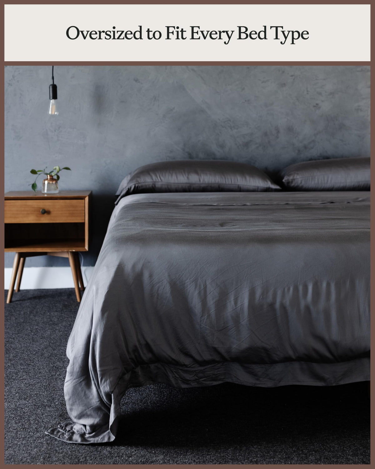 Cozy Earth Luxury Duvet Cover, 100% Viscose from Bamboo