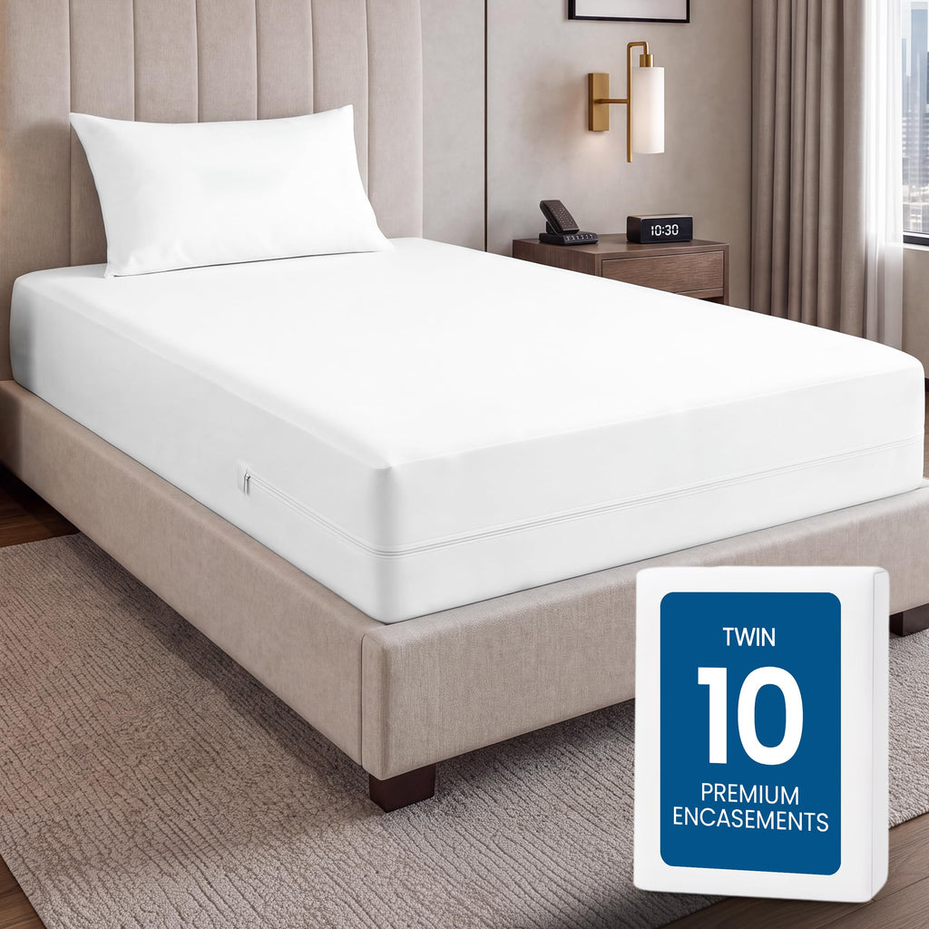 Waterproof 6-Sided Zippered Mattress Encasement