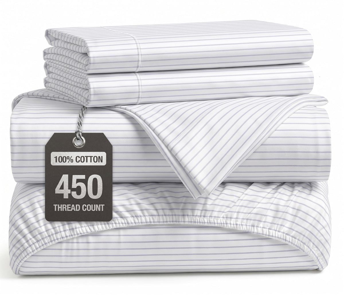 100% Cotton Sateen 500TC Sheet Set - Moonstruck