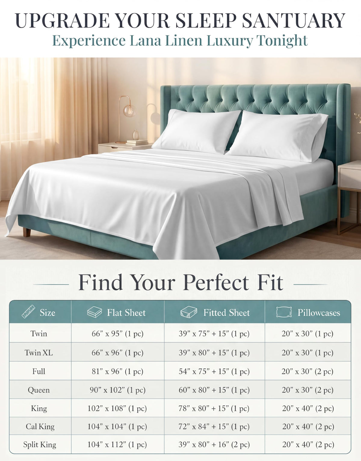100% Cotton Sateen 500TC Sheet Set - Moonstruck