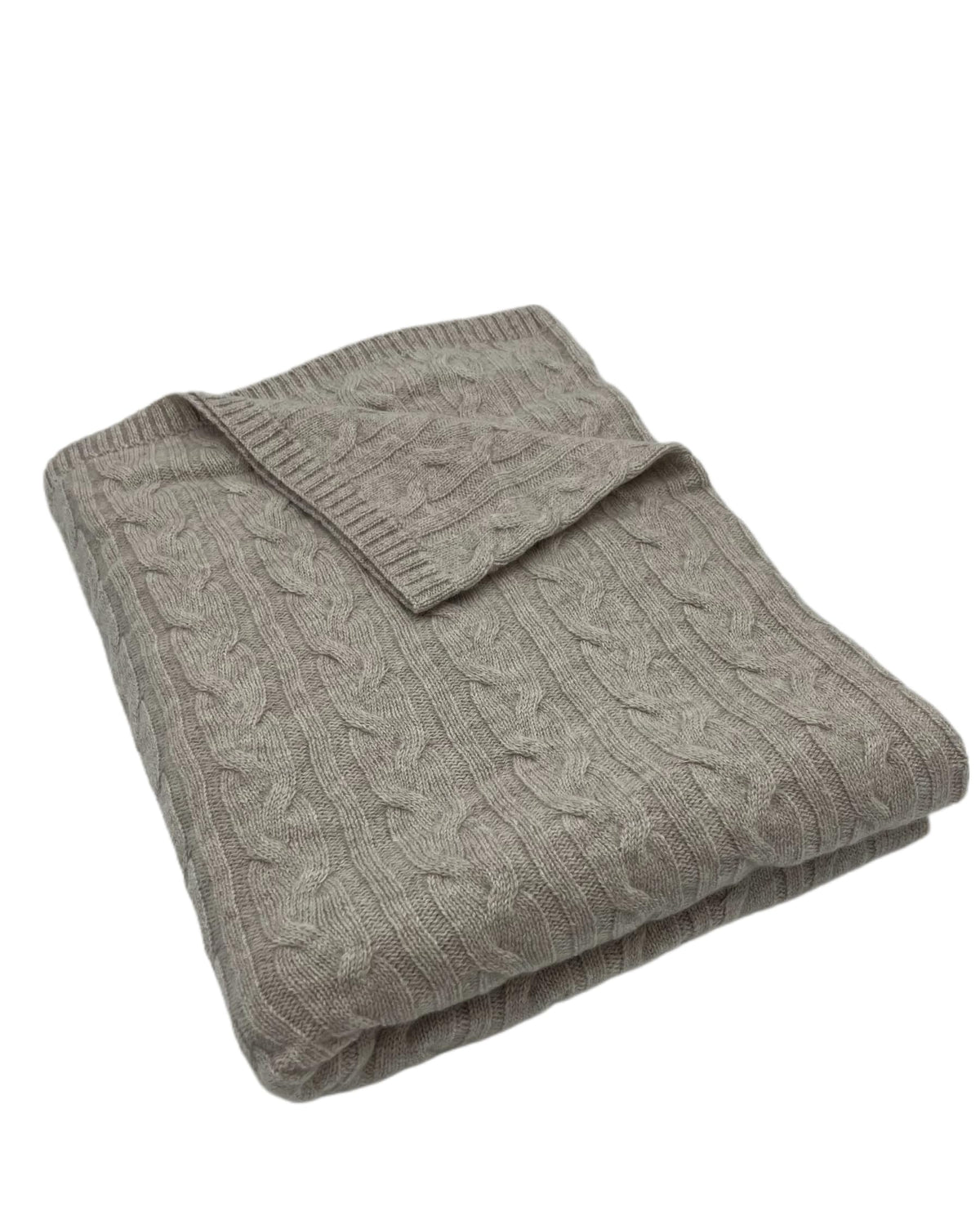 Alashan 100% Cashmere Cozy Cable Knit Throw